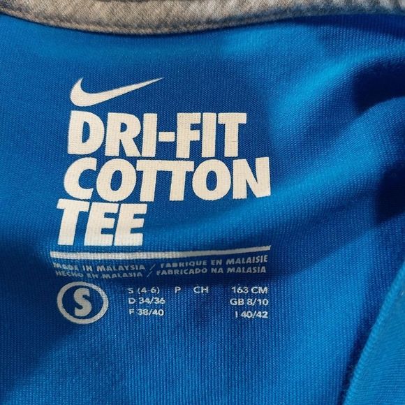 Nike blue dri-fit cotton tshirt - Picture 4 of 4